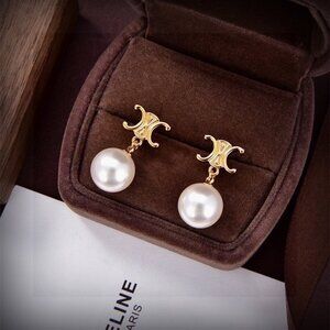 Celine pearl drop earrings